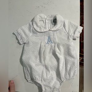 Monogrammed A Cecil and Lou boys bubble.